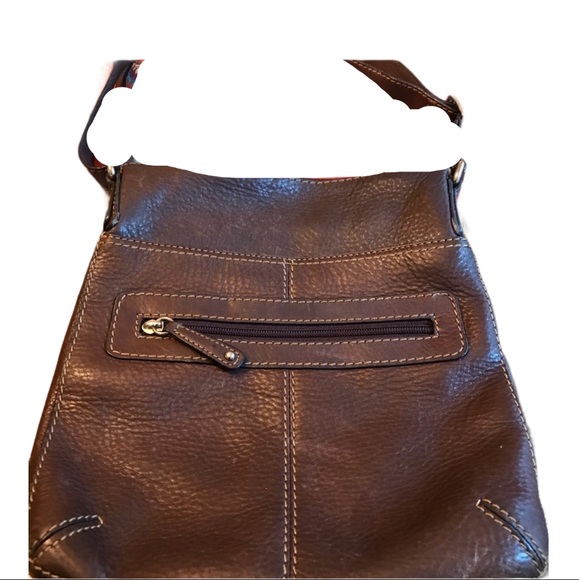 Fossil Handbags - FOSSIL BROWN LEATHER CROSSBODY BAG